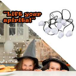 Halloween Skull Lights Led Set Of 8 Trick Or Treat Party Of - thumbnail 6