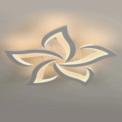 60W Flower Ceiling Lights Led 3000K Chandeliers Lamps For Living Room Bedroom - image 1
