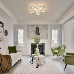 60W Flower Ceiling Lights Led 3000K Chandeliers Lamps For Living Room Bedroom - thumbnail 6