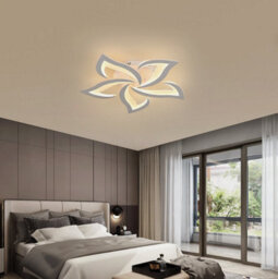 60W Flower Ceiling Lights Led 3000K Chandeliers Lamps For Living Room Bedroom - thumbnail 4