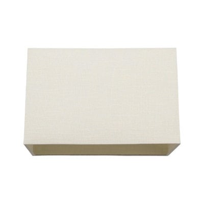 Happy Homewares Large Rectangular Cream Linen Fabric Lamp Shade For Table And Floor Lamp Bases - image 1