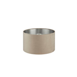 Lighting Collection Wellington Taupe Velvet Shade - thumbnail 3