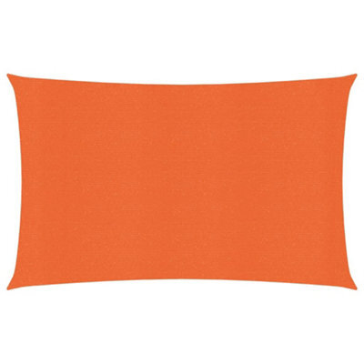 Berkfield Sunshade Sail 160 G/m2 Orange 2.5X4.5 M Hdpe - image 1