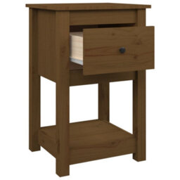 Berkfield Bedside Cabinet Honey Brown 40X35X61.5 Cm Solid Wood Pine - thumbnail 7