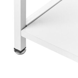 Wyld And Coco Novadesk Gaming Led Desk - White Mdf With Side Pocket And Shelves - thumbnail 8