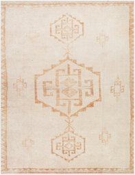 Livabliss Becki Owens Solana-Global Orange Ivory Living Dining Bedroom Rug 120 X 170 Cm Easy Care, Non Shedding - thumbnail 1