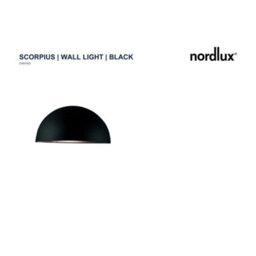 Nordlux Scorpius Outdoor Patio Terrace Garden Wall Light In Black (Height) 10Cm - thumbnail 3