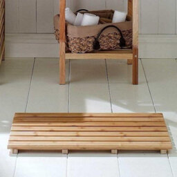 Trendi Bamboo Floor And Shower Bath Mat Skid Resistant Duckboard Duck Board (Natural Bamboo Rectangular Duckboard) - thumbnail 2