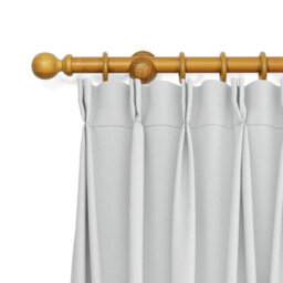 Lister Cartwright  28 mm Wooden Curtain Poles Fixed Length (Aged Oak Ball, 400 Cm) - thumbnail 4