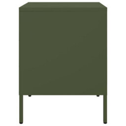 Berkfield Bedside Cabinet Olive Green 36X39X50.5 Cm Steel - thumbnail 7