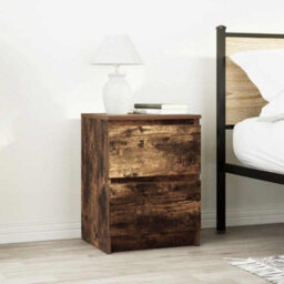Berkfield Tv Cabinet Smoked Oak 40X35X54 Cm Engineered Wood - thumbnail 3