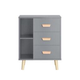 Sobuy Fbt95-Hg, Bedside Table End Table Sofa Table Nightstand Lamp Table, Grey,w48Xd40Xh60 - thumbnail 1