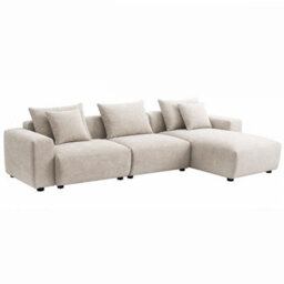 Furnishings For Less UK Mayfield Beige Universal Corner Sofa With Reversible Chaise - thumbnail 1