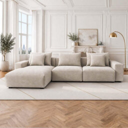 Furnishings For Less UK Mayfield Beige Universal Corner Sofa With Reversible Chaise - thumbnail 5
