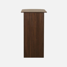Sweeek - Wallis Bar Table High Kitchen Table Side Table Wood Decor With Storage 3 Shelves 120 X 55 X 100 Cm - thumbnail 2