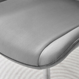 Furniturebox Uk 4 Seater Dining Set - Imperia White High Gloss Dining Table And Chairs - 4 Grey Pesaro Silver Leg Chairs - thumbnail 9