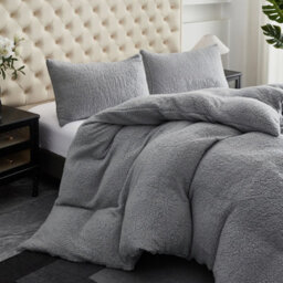 Groundlevel Winter Warm Soft Teddy Fleece Duvet Set - thumbnail 4