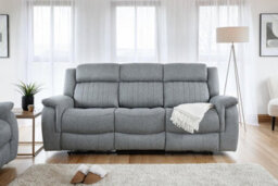 Stratus Interiors Linden Grey Fabric Electric Recliner Sofa 2 Seat 3 Seat Armchair - 3 Plus 2 Seater Set - thumbnail 4