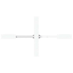 Berkfield Dining Table Leg Spider Shape White 120X68X(72-73) Cm Steel - thumbnail 5