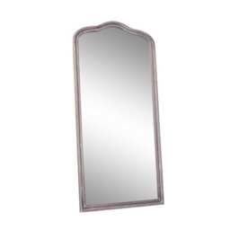 Melody Maison Large Arched Washed Wooden Framed Leaner Mirror - 78Cm X 158Cm - thumbnail 8