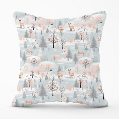 Warren Reed Designer Whimsical Christmas Winter Wonderland Cushions 60Cm X 60Cm - image 1