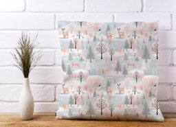 Warren Reed Designer Whimsical Christmas Winter Wonderland Cushions 60Cm X 60Cm - thumbnail 2