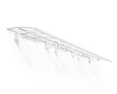 Canopia By Palram Bordeaux 6690 White Door Canopy, (H)33Cm (W)670.5Cm (D)13.9Cm - image 1