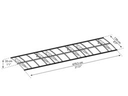 Canopia By Palram Bordeaux 6690 White Door Canopy, (H)33Cm (W)670.5Cm (D)13.9Cm - thumbnail 4