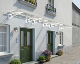Canopia By Palram Bordeaux 6690 White Door Canopy, (H)33Cm (W)670.5Cm (D)13.9Cm - thumbnail 2