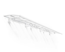 Canopia By Palram Bordeaux 6690 White Door Canopy, (H)33Cm (W)670.5Cm (D)13.9Cm