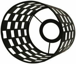 Industrial Metal Bulb Guard Drum Shaped Lamp Shades For Ceiling Pendant Lights Indoor Easy Fit Wire Cages (Black) - thumbnail 5