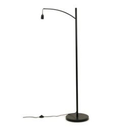 Valuelights Preto Black Metal Curve Stem Floor Lamp - Base Only - thumbnail 2