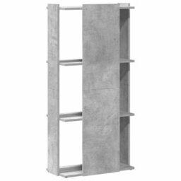Berkfield Bookcase 3-Tier Concrete Grey 60X30X120 Cm Engineered Wood - thumbnail 6