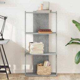 Berkfield Bookcase 3-Tier Concrete Grey 60X30X120 Cm Engineered Wood - thumbnail 3