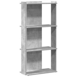 Berkfield Bookcase 3-Tier Concrete Grey 60X30X120 Cm Engineered Wood - thumbnail 2