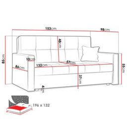 Compact Sofa Chair Bed With Storage Viva Bis Iii Orange - thumbnail 7