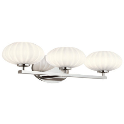 Luminosa Lighting Luminosa Kichler Pim Bathroom Wall Lamp Polished Chrome, 3000K, Ip44 - image 1