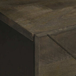 Berkfield Bedside Cabinets 2 Pcs Black 40X33X46 Cm Solid Wood Mango - thumbnail 7