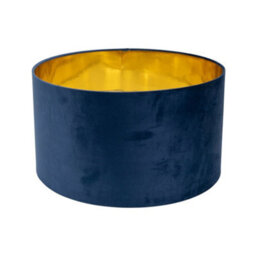 Valuelights Reni Navy Velvet & Gold Inner Drum Ceiling Lamp Shade (D)45Cm - thumbnail 7