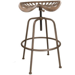 AB Tools Tractor Seat Stool Seat Chair Workshop Garage Bar Garden Cast Iron Metal Rustic - thumbnail 2