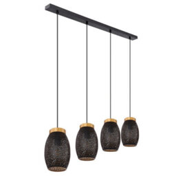 Luminosa Lighting Luminosa Narri Bar Pendant Ceiling Light Gold Colors 4X E27 - thumbnail 2
