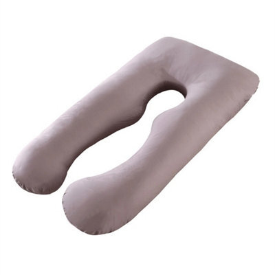 Grey-Pregnancy Pillow U Shaped Maternity Pillow Support Back - image 1