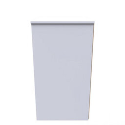 Turin 3 Drawer Bedside Cabinet In Kashmir Gloss & White (Ready Assembled) - thumbnail 2