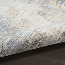Grey Blue Modern Abstract Easy To Clean Living Room Bedroom & Dining Room Rug-259Cm X 345Cm - thumbnail 7