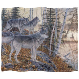 Wild Wings Silent Travelers 2 Silky Supersoft Blanket White/multicoloured (One Size)