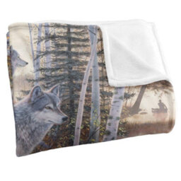 Wild Wings Silent Travelers 2 Silky Supersoft Blanket White/multicoloured (One Size) - thumbnail 3