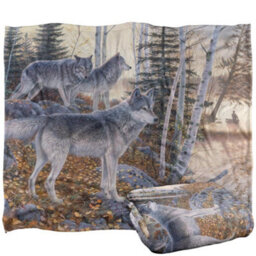 Wild Wings Silent Travelers 2 Silky Supersoft Blanket White/multicoloured (One Size) - thumbnail 2