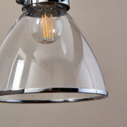 Pagazzi Lighting Pagazzi Brunswick Polished Nickel & Glass Desk Table Lamp - thumbnail 4