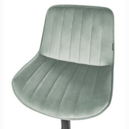 Beliani Mint Green Velvet Bar Stool Set Of 2 Height Adjustable Swivel Stools - thumbnail 9