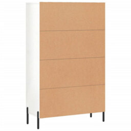 Berkfield Modern Highboard High Gloss White 69.5X31X115 Cm Engineered Wood - thumbnail 8